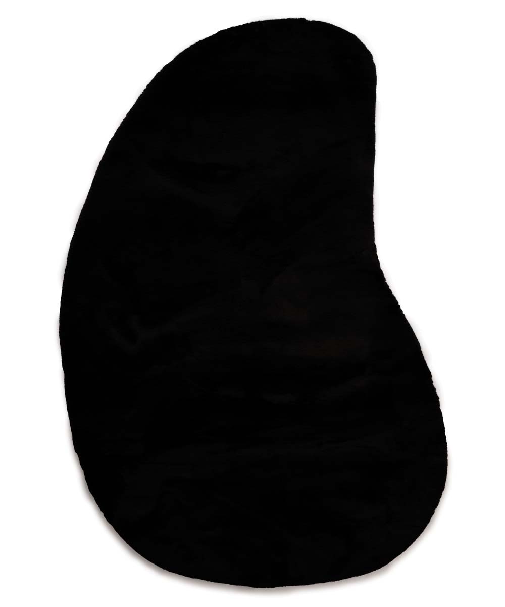 Dywan puszysty o organicznym kształcie - Comfy Plus czarny - overzicht Dywan puszysty o organicznym kształcie - Comfy Plus czarny - overzicht