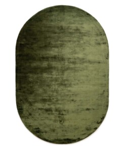 Dywan owalny wiskozowy - Pearl zielony - overzicht