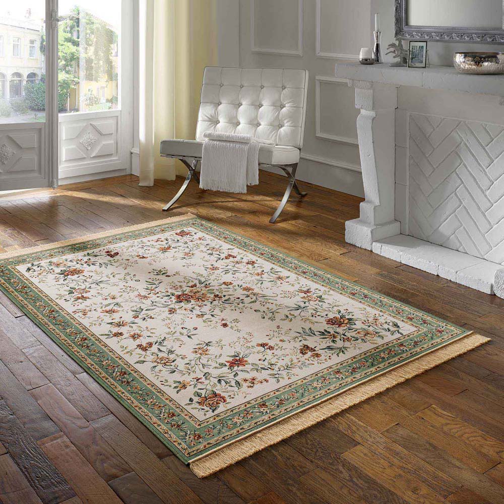 Dywan orientalny - Regal Flora kremowo-zielona - sfeer Dywan orientalny - Regal Flora kremowo-zielona - sfeer