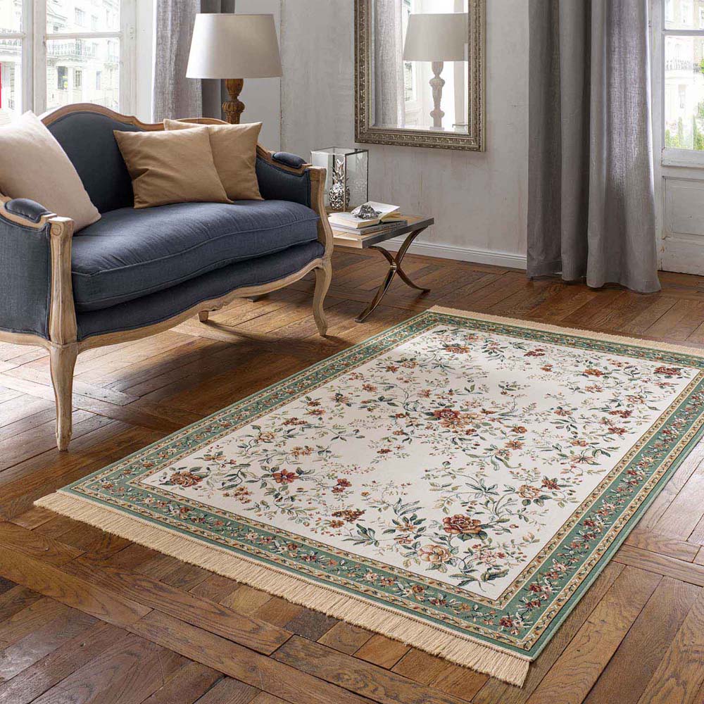 Dywan orientalny - Regal Flora kremowo-zielona - sfeer Dywan orientalny - Regal Flora kremowo-zielona - sfeer