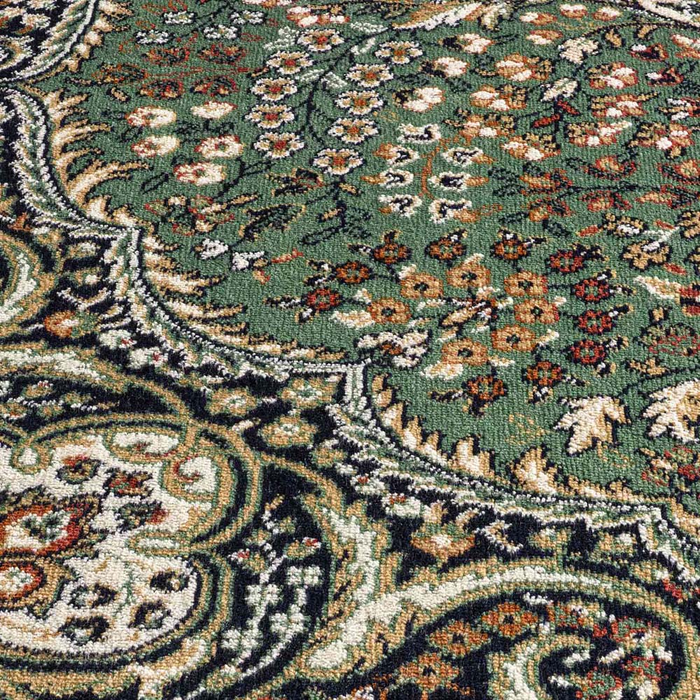 Dywan perski - Regal Ariadne zielony - close up Dywan perski - Regal Ariadne zielony - close up