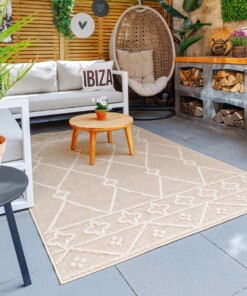 Dywan balkonowy boho - Retreat beżowy