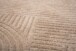 Dywan kwadratowy skandynawski - Contour Bend beżowy - close up, thumbnail