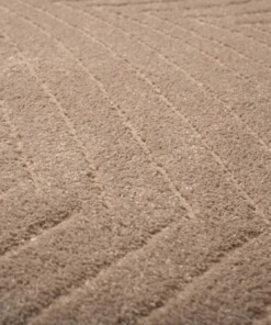 Dywan skandynawski - Contour Leaf beżowy - close up