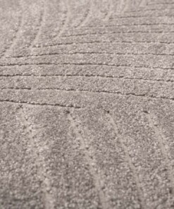 Dywan kwadratowy skandynawski - Contour Leaf szary - close up