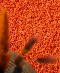 Chodnik z długim włosiem - Shaggy Trend pomarańczowy - close up, thumbnail Chodnik z długim włosiem - Shaggy Trend pomarańczowy - close up, thumbnail