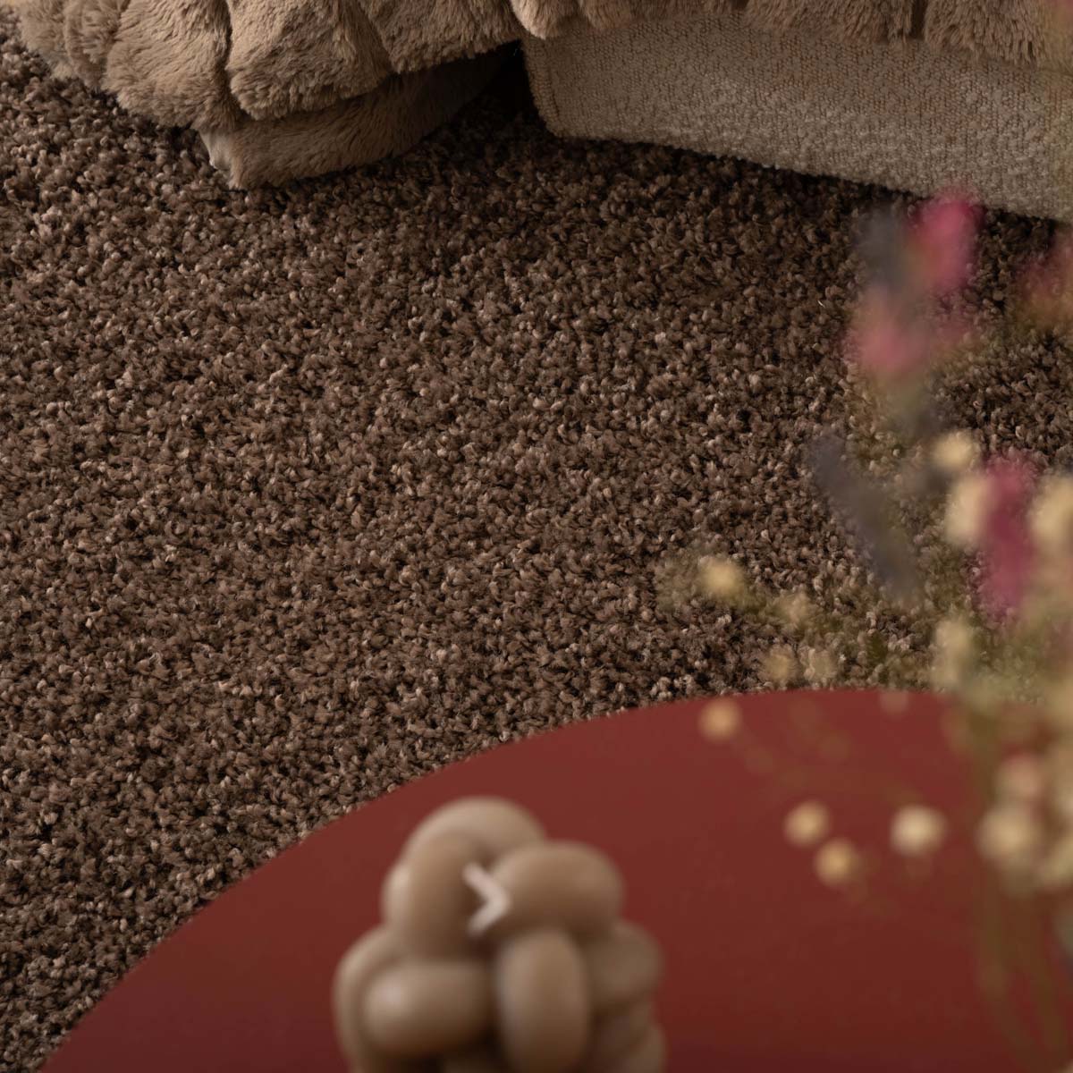 Dywan z długim włosiem - Shaggy Trend taupe - close up Dywan z długim włosiem - Shaggy Trend taupe - close up