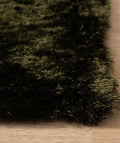 Dywan shaggy - Spark oliwkowy - close up, thumbnail