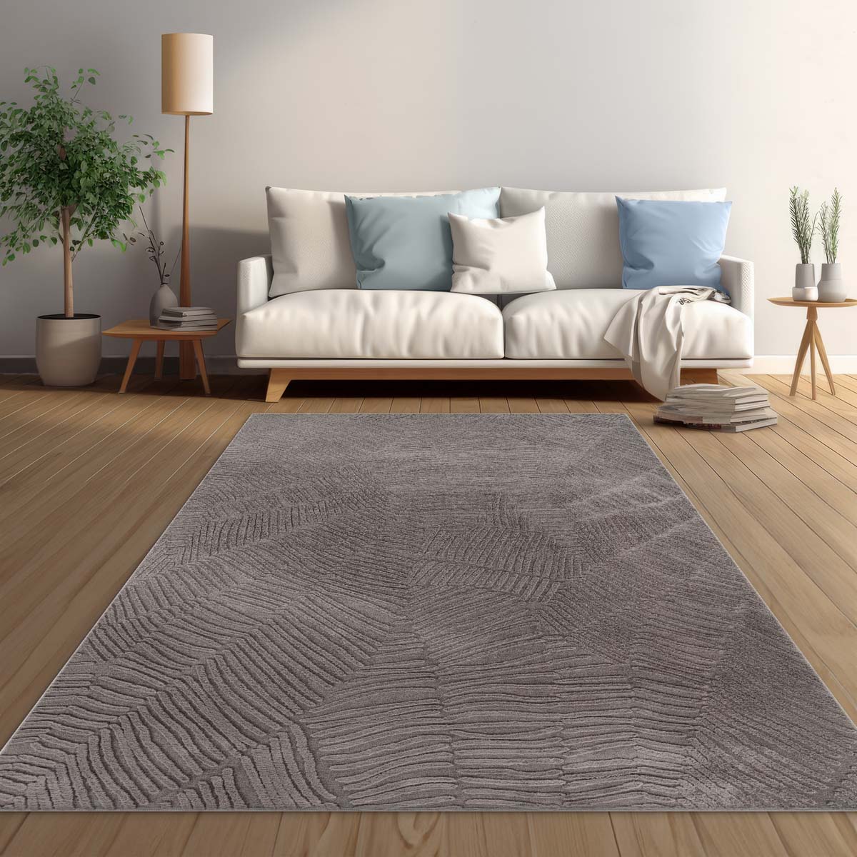 Dywan miękki - Emily Striped taupe - sfeer Dywan miękki - Emily Striped taupe - sfeer