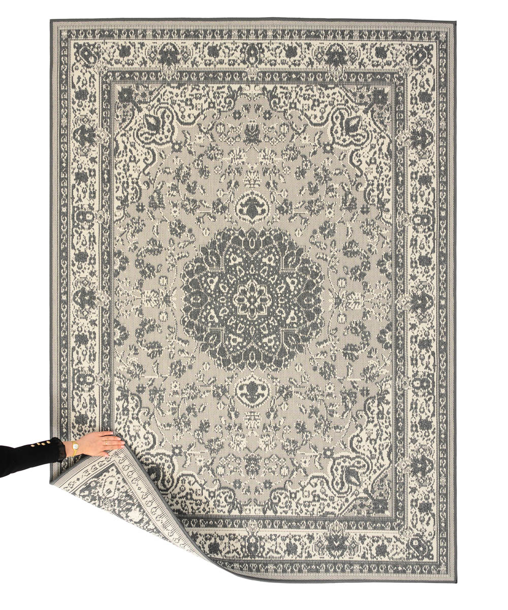 Dywan zewnętrzny vintage - Flip Agnes szary - overzicht Dywan zewnętrzny vintage - Flip Agnes szary - overzicht
