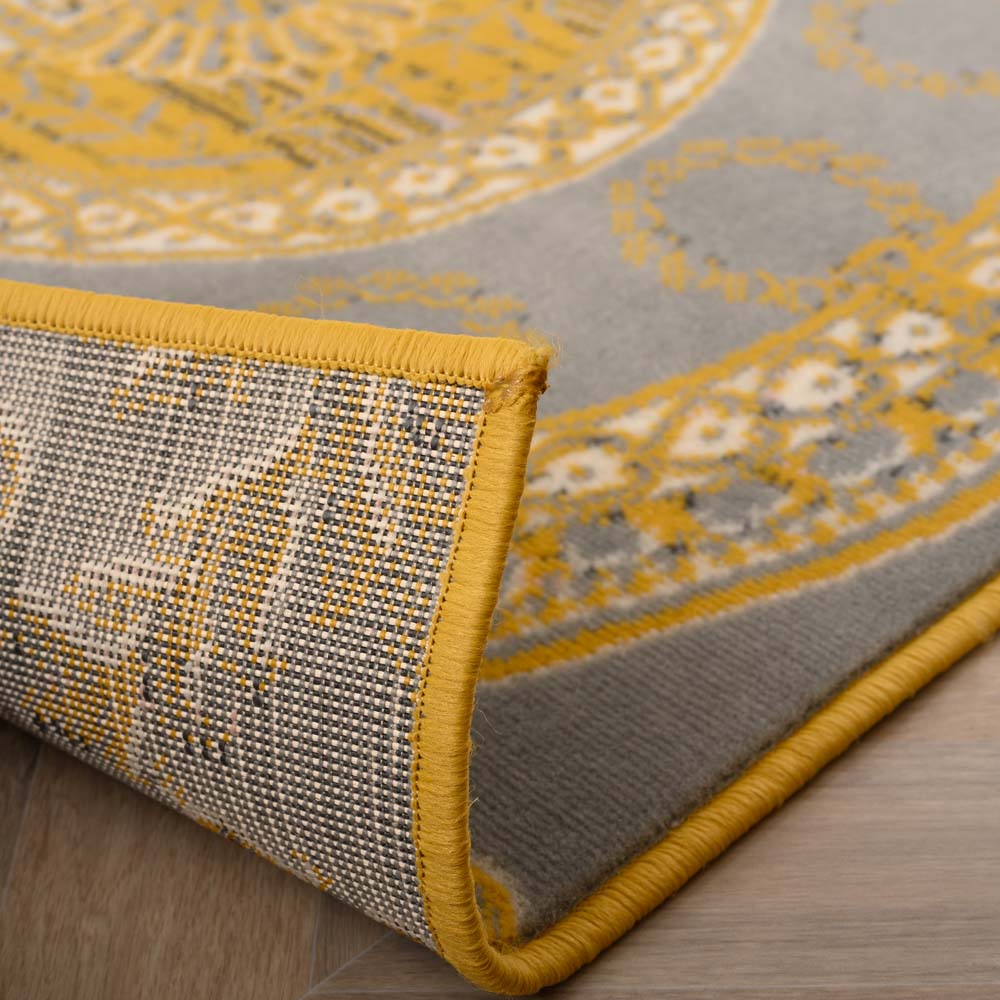 Dywan patchworkowy - Ease Agatha musztardowy Dywan patchworkowy - Ease Agatha musztardowy