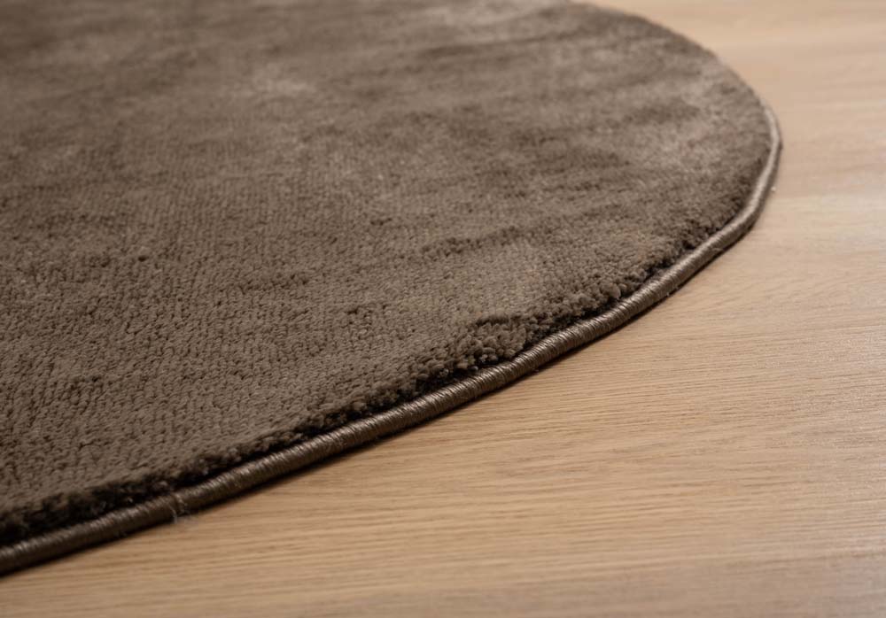 Dywan okrągły welurowy - Flair taupe - close up Dywan okrągły welurowy - Flair taupe - close up