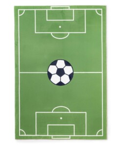 Dywan z boiskiem piłkarskim - Fluffito Strike zielony - overzicht Dywan z boiskiem piłkarskim - Fluffito Strike zielony - overzicht