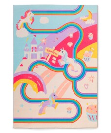 Dywan dziecięcy z jednorożcem - Snugway Rainbow multi - overzicht, thumbnail