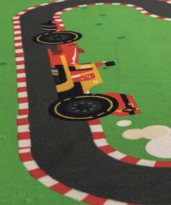 Dywan dziecięcy miękki - Snugway Racing multi - close up, thumbnail Dywan dziecięcy miękki - Snugway Racing multi - close up, thumbnail