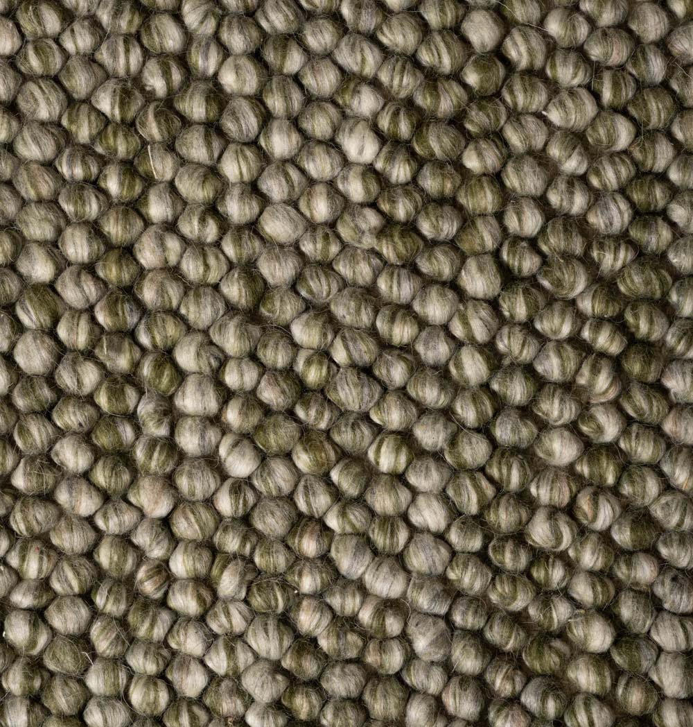 Dywan wełniany - Fjell oliwkowy - close up Dywan wełniany - Fjell oliwkowy - close up