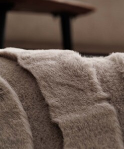 Dywan puszysty okrągły - Carvy taupe - close up, thumbnail Dywan puszysty okrągły - Carvy taupe - close up, thumbnail