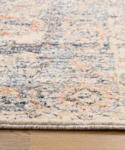 Dywan vintage - Classic Arthur kremowo/niebieski - close up