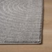 Dywan kwadratowy skandynawski - Contour Curve szary - close up, thumbnail