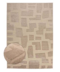 Dywan skandynawski - Contour Stone beżowy - overzicht, thumbnail Dywan skandynawski - Contour Stone beżowy - overzicht, thumbnail