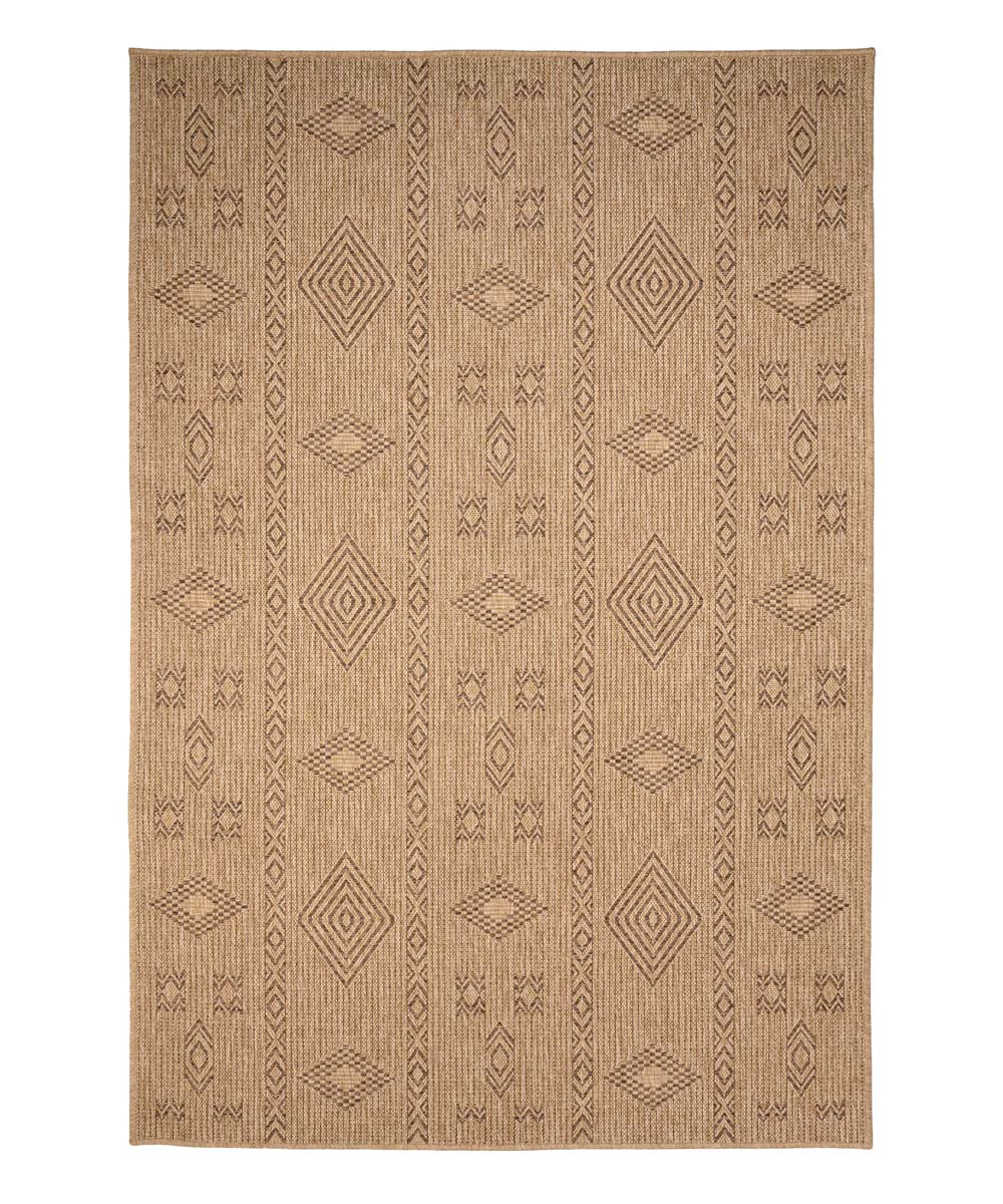 Dywan zewnętrzny jutowy - Boho Bliss beż/brązowy - overzicht Dywan zewnętrzny jutowy - Boho Bliss beż/brązowy - overzicht