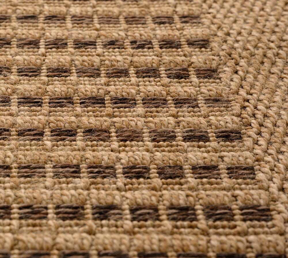 Dywan zewnętrzny jutowy - Boho Stripe beż/brązowy - close up Dywan zewnętrzny jutowy - Boho Stripe beż/brązowy - close up