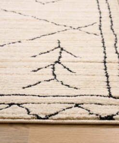 Dywan boho - Fancy Tribe kość słoniowa - close up