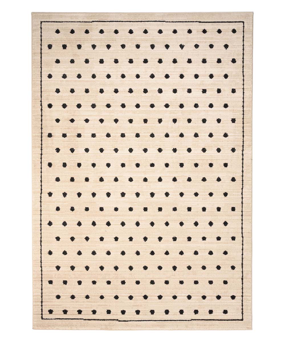 Dywan w kropki - Fancy Dots kremowy - overzicht Dywan w kropki - Fancy Dots kremowy - overzicht