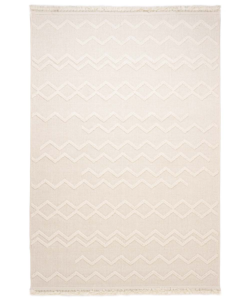 Dywan japandi - Knit Aura biały - overzicht Dywan japandi - Knit Aura biały - overzicht