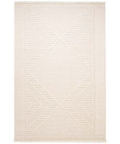 Dywan japandi - Knit Diamond biały - overzicht Dywan japandi - Knit Diamond biały - overzicht