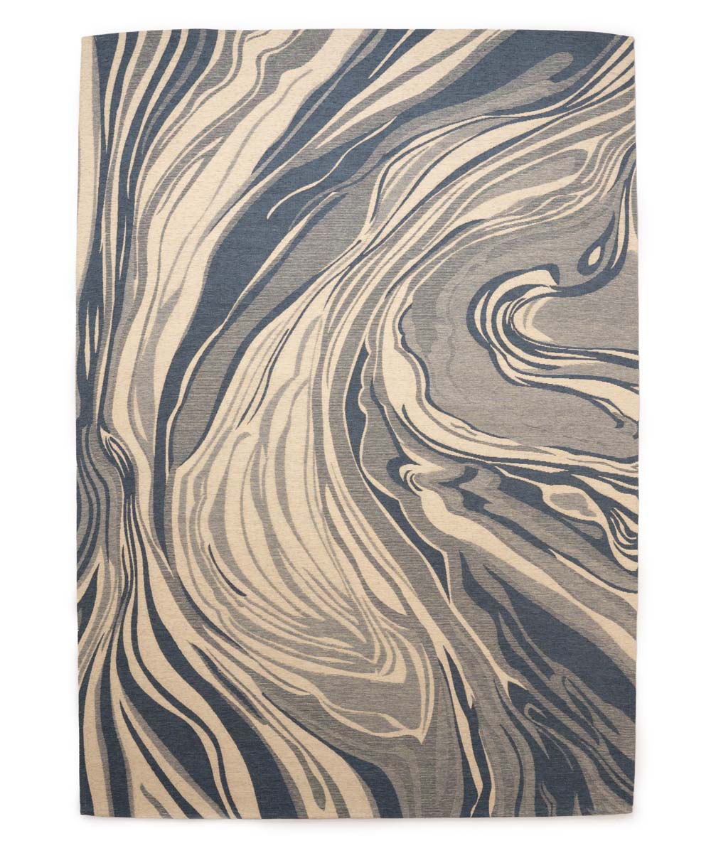 Dywan marmurowy - Weave Marble szary/niebieski - overzicht Dywan marmurowy - Weave Marble szary/niebieski - overzicht