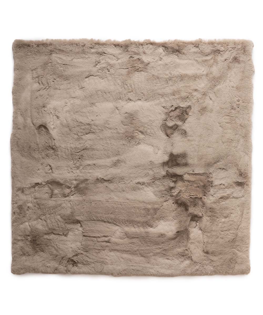 Dywan puszysty kwadratowy - Comfy Deluxe taupe - overzicht Dywan puszysty kwadratowy - Comfy Deluxe taupe - overzicht