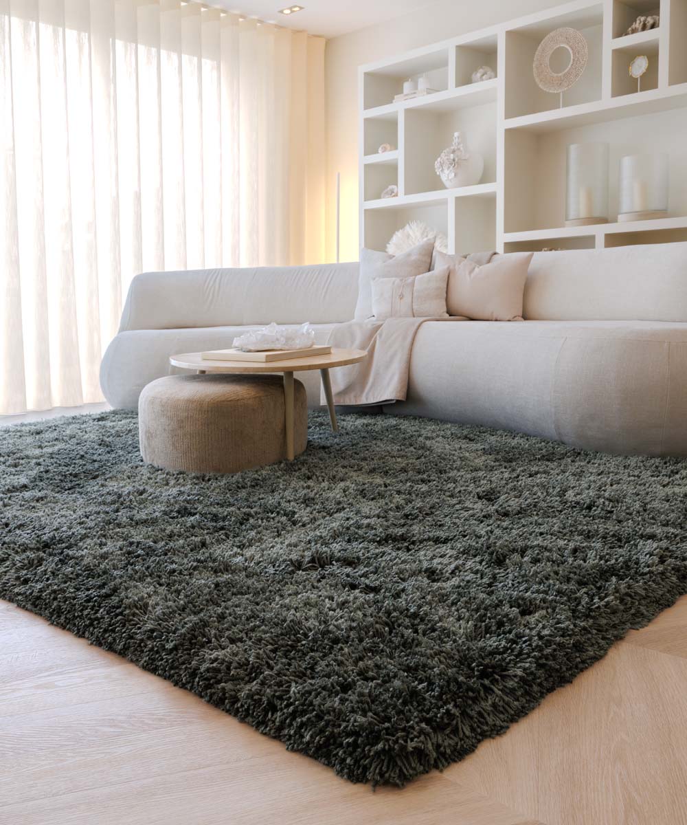Dywan shaggy - Sveve moss green - sfeer Dywan shaggy - Sveve moss green - sfeer