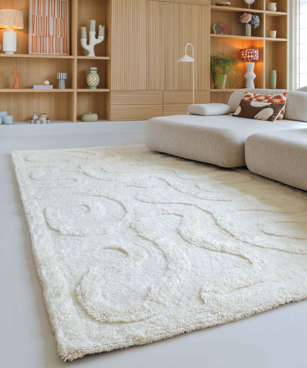 Dywan designerski - Tjørne Bris kość słoniowa - sfeer Dywan designerski - Tjørne Bris kość słoniowa - sfeer