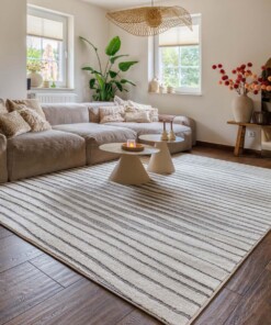 Dywan japandi - Ridge Lin kremowy - sfeer