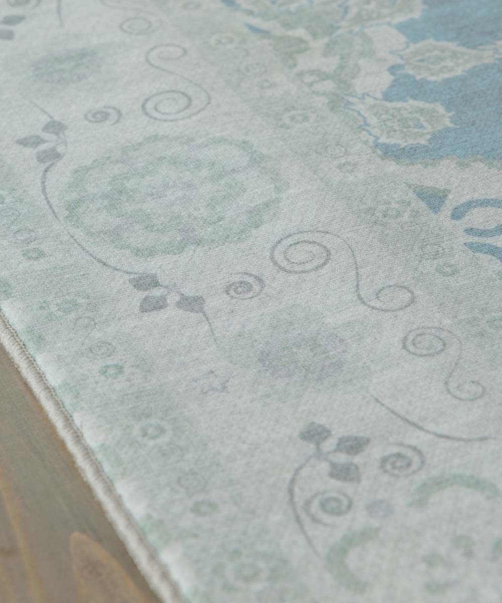 Dywan zewnętrzny vintage - Valenca Luna sage green - close up Dywan zewnętrzny vintage - Valenca Luna sage green - close up