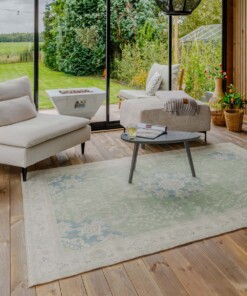 Dywan zewnętrzny vintage - Valenca Luna sage green - sfeer