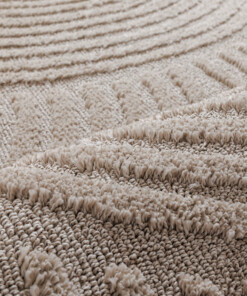 Dywan skandynawski - Arc Curve beżowy - close up, thumbnail