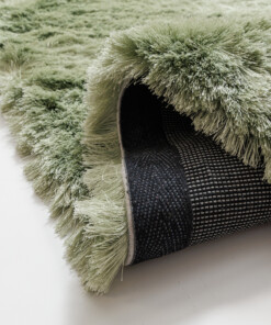 Dywan welurowy - Auréa sage green - close up, thumbnail