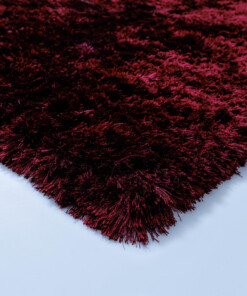 Dywan welurowy - Auréa burgund - close up, thumbnail