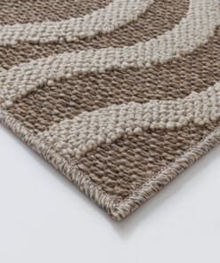 Dywan zewnętrzny - Dunor Ripple brązowy/beżowy - close up, thumbnail Dywan zewnętrzny - Dunor Ripple brązowy/beżowy - close up, thumbnail