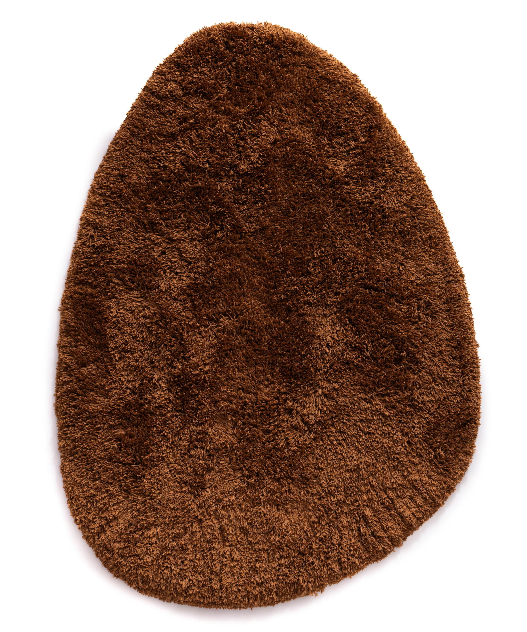 Dywan shaggy o organicznym kształcie - Sveve Pebble koniak - overzicht Dywan shaggy o organicznym kształcie - Sveve Pebble koniak - overzicht