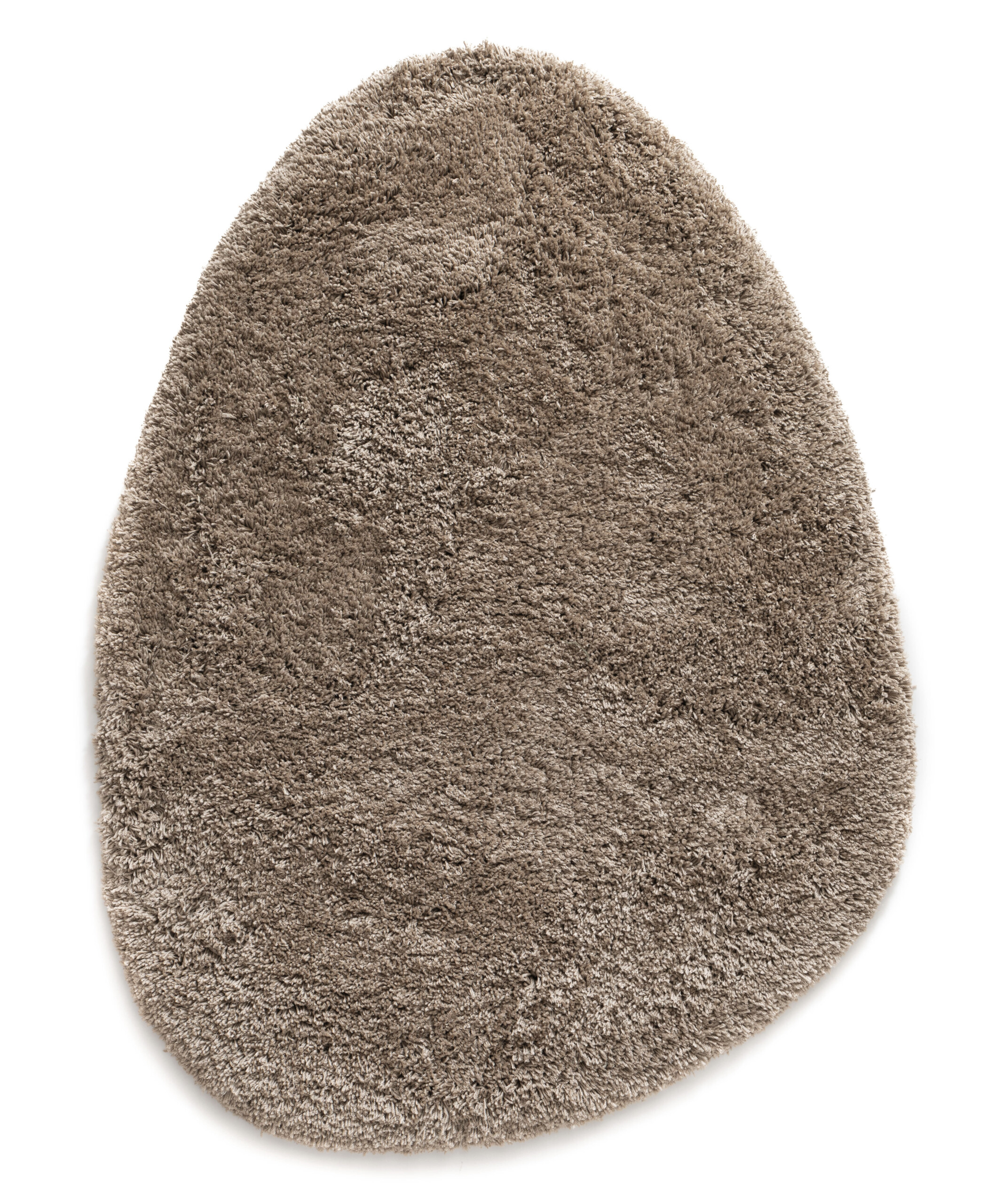 Dywan shaggy o organicznym kształcie - Sveve Pebble kolor piasku - overzicht Dywan shaggy o organicznym kształcie - Sveve Pebble kolor piasku - overzicht