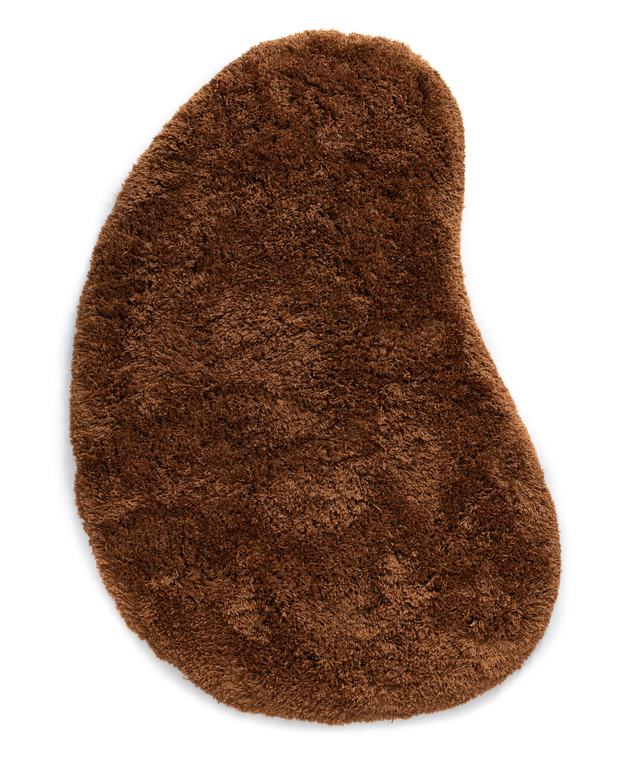 Dywan shaggy o organicznym kształcie - Sveve koniak - overzicht Dywan shaggy o organicznym kształcie - Sveve koniak - overzicht