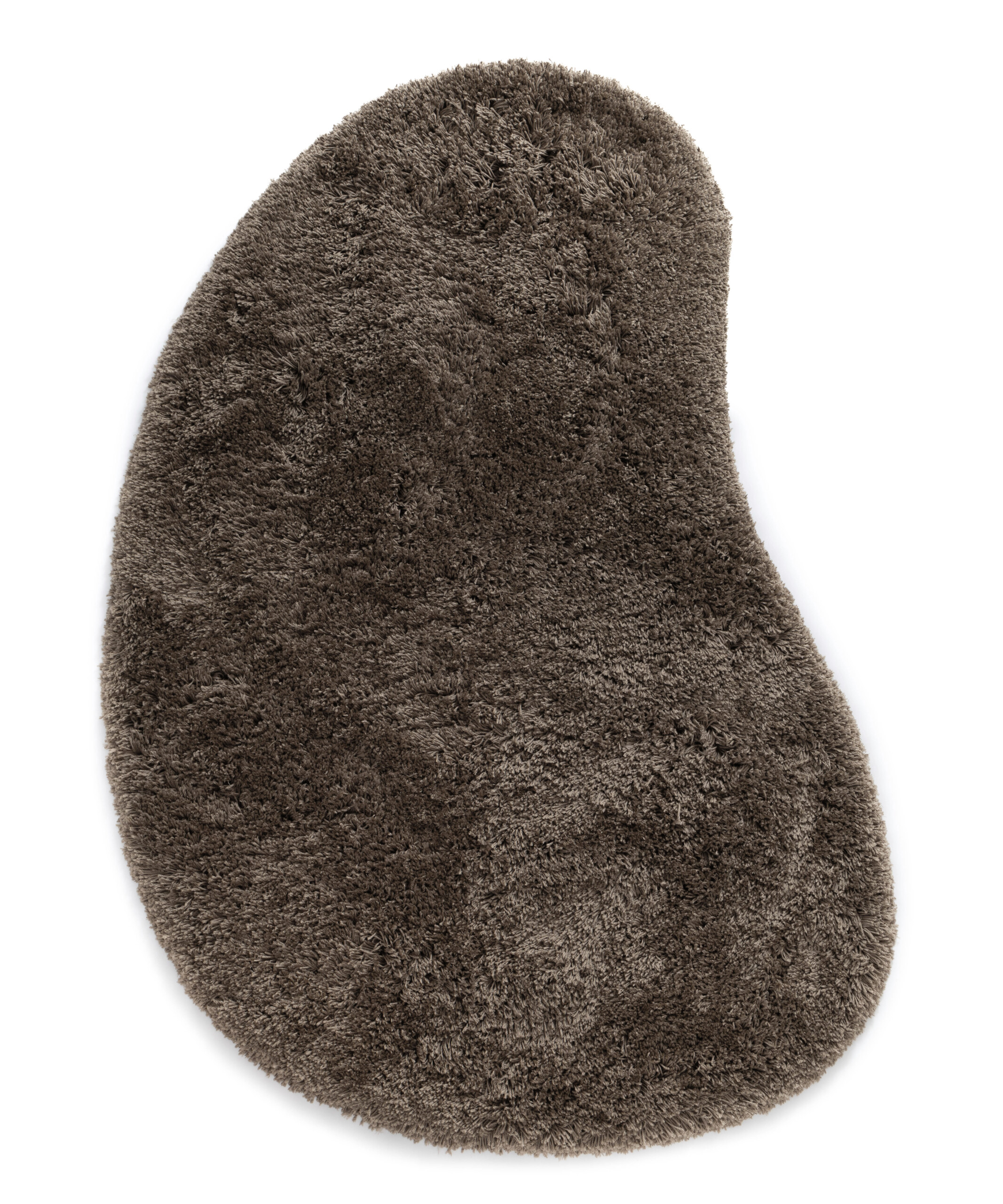 Dywan shaggy o organicznym kształcie - Sveve taupe - overzicht Dywan shaggy o organicznym kształcie - Sveve taupe - overzicht