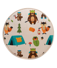 Mata do zabawy okrągła - Pluffy Forest animals multi - overzicht, thumbnail