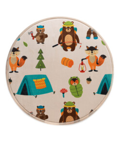 Mata do zabawy okrągła - Pluffy Forest animals multi - overzicht