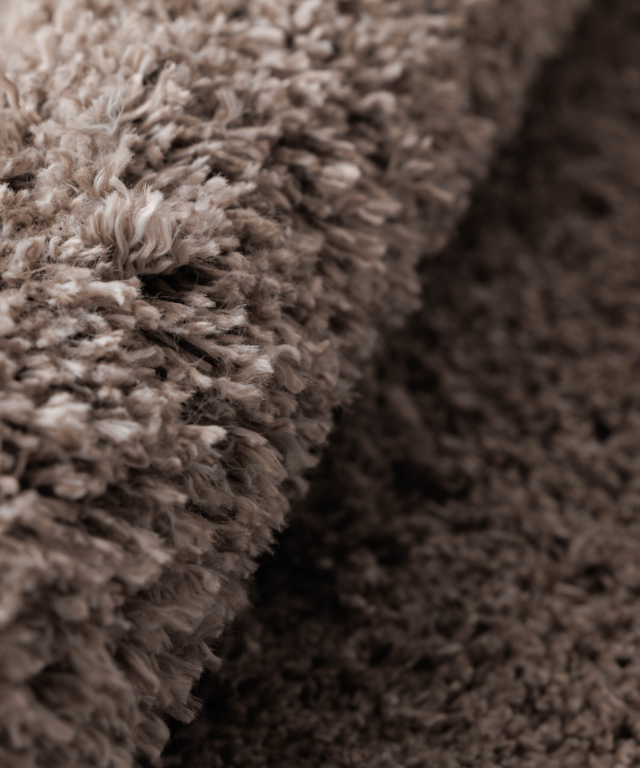 Dywan owalny z długim włosiem - Cozy Shaggy beżowy - close up Dywan owalny z długim włosiem - Cozy Shaggy beżowy - close up