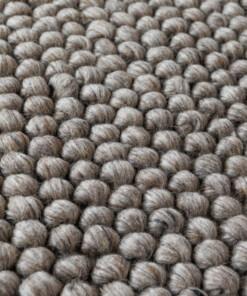 Dywan okrągły wełniany - Fjell kolor piasku - close up, thumbnail Dywan okrągły wełniany - Fjell kolor piasku - close up, thumbnail