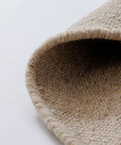 Dywan okrągły wełniany - Grund beżowy - close up, thumbnail